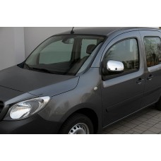 Накладки на дзеркала (2 шт, нерж.) OmsaLine - Італійська нержавійка для Mercedes Citan 2013-2021 рр
