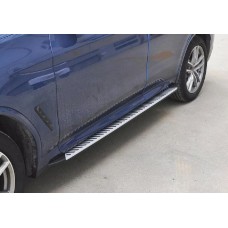 Бокові пороги OEM (2 шт) для BMW X3 G01 2018- рр