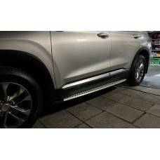 Боковые подножки V1-A (2 шт) для Hyundai Santa Fe 4 2018-2023 гг