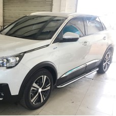Бокові пороги Оригінал V1 (2 шт, алюміній) для Peugeot 5008 2016-2023 рр