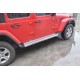 Бокові пороги Silver (2 шт) для Jeep Wrangler 2007-2017 рр