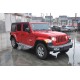 Бокові пороги Silver (2 шт) для Jeep Wrangler 2007-2017 рр