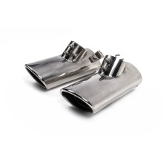 Насадки на глушник V3 (2 шт) для Mercedes S-сlass W220 1998-2005 рр