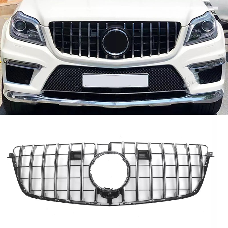 Передня решітка GT Panamericana (для GL) для Mercedes GL/GLS сlass X166 2012-2019 рр Передня решітка GT Panamericana (для GL) для Mercedes GL/GLS сlass X166 2012-2019 рр