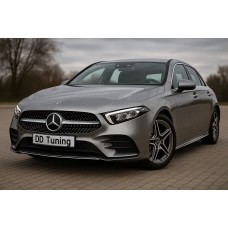 Передня решітка Diamond Silver (з місцем під камеру) для Mercedes A-сlass W177 2018- рр