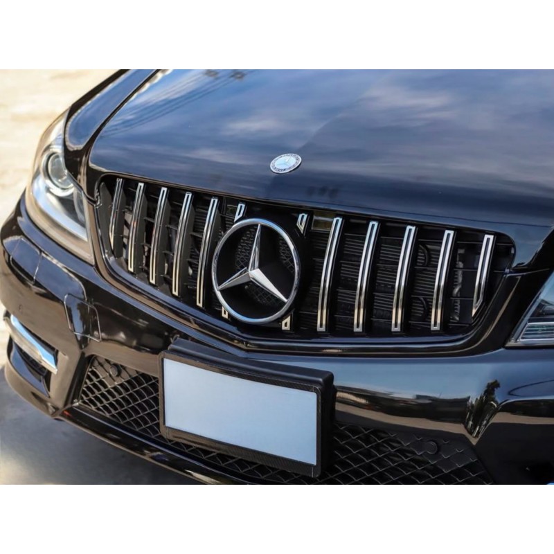 Передняя решетка радиатора GT Panamericana для Mercedes C-class W204 2007-2015 гг Передняя решетка радиатора GT Panamericana для Mercedes C-class W204 2007-2015 гг