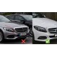 Передняя решетка GT 2018-2025, без камеры для Mercedes C-сlass W205