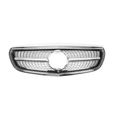 Передня решітка Diamond (для Classic і Exclusive, 2016-2019) Без місця під камеру для Mercedes E-сlass W213 рр