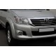 Накладки на фары (2 шт, пластик) для Toyota Hilux 2006-2015 гг