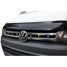 Накладки на решітку (Carmos, 2 шт., нерж.) для Volkswagen T5 2010-2015 рр