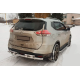 Задній захист NSXT.13.6.B1-08 (2 шт., нерж) для Nissan X-trail T32/Rogue 2014-2021 рр