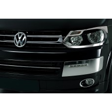 Накладки на фари (2 шт, нерж) для Volkswagen T5 2010-2015 рр