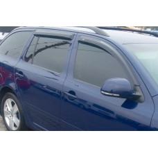 Ветровики SW (4 шт, HIC) для Skoda Octavia II A5 2006-2010 гг