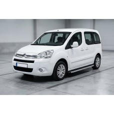Боковые пороги Fullmond (2 шт., алюминий) для Citroen Berlingo 2008-2018 гг