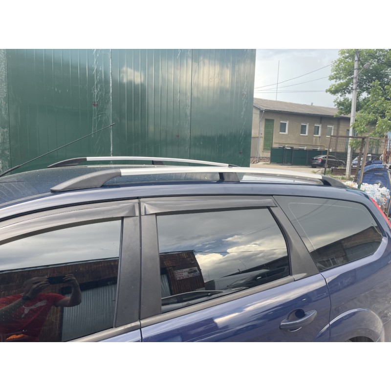 Алюмінієві рейлінги (Caravan, хром) для Ford Focus II 2008-2011 рр