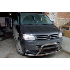 Кенгурятник WT006ST (нержавейка) для Volkswagen T5 2010-2015 гг