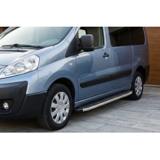 Бокові пороги Fullmond (2 шт., алюм.) Довга база для Citroen Jumpy 2007-2017 рр