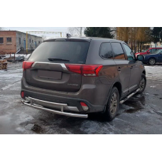 Задня дуга AK004-2 (нерж) для Mitsubishi Outlander 2012-2021 рр