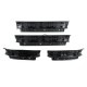 Пороги с подсветкой (черные) для Toyota Land Cruiser Prado 150