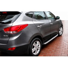 Бокові пороги Fullmond (2 шт., алюм.) для Hyundai IX-35 2010-2015 рр