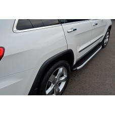 Боковые Подножки Fullmond (2 шт, алюминий) для Kia Sportage 2010-2015 гг