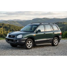 Бокові пороги Fullmond (2 шт, алюм.) для Hyundai Santa Fe 1 2000-2006 рр