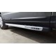 Боковые пороги Fullmond (2 шт, алюм.) для Hyundai Santa Fe 2 2006-2012 гг