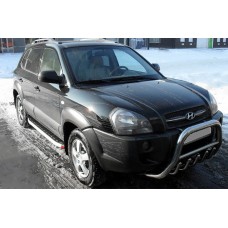Боковые Подножки Fullmond (2 шт, алюминий) для Hyundai Tucson JM 2004- гг