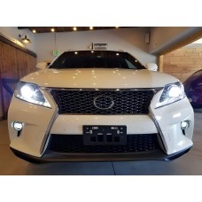 Передний бампер F-Sport (рестайлинг) 2009-2012, с фарами для Lexus RX