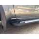 Боковые пороги Allmond Grey (2 шт, алюм.) для Nissan Pathfinder R51 2005-2014 гг