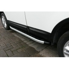 Бокові пороги Fullmond (2 шт., алюм.) для Nissan Qashqai 2007-2010 рр