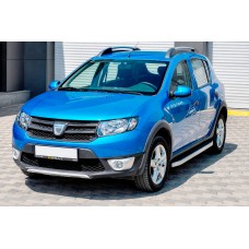 Боковые Подножки Fullmond (2 шт., Алюминий) для Dacia Sandero 2013-2020 гг