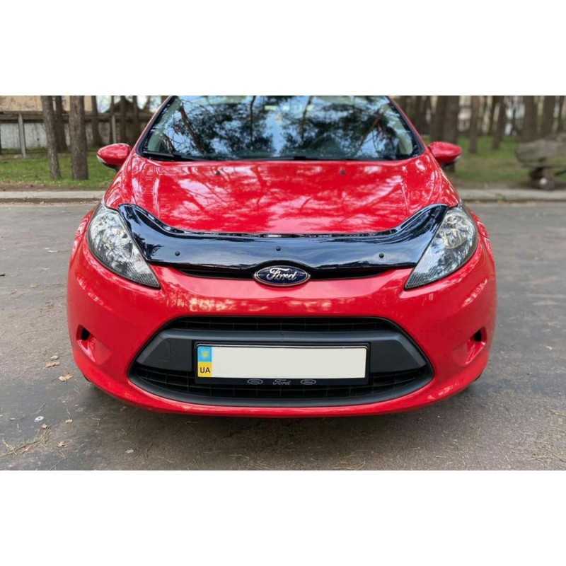 Дефлектор капота 2008-2013 (EuroCap) для Ford Fiesta