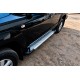 Боковые Подножки Allmond Grey (2 шт., Алюминий) для Volkswagen Amarok 2010-2022 гг