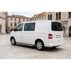 Бокові пороги Fullmond (2 шт., алюм) Довга база для Volkswagen T5 Transporter 2003-2010 рр