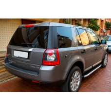 Бокові пороги Fullmond (2 шт, алюм.) для Land Rover Freelander II 2006-2014 рр
