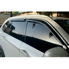 Ветровики с хромированным молдингом (4 шт, HIC) для BMW X5 F15 2013-2018 гг