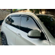 Ветровики с хромированным молдингом (4 шт, HIC) для BMW X5 F15 2013-2018 гг