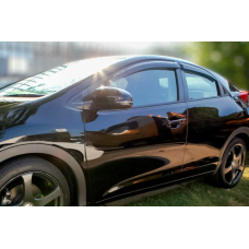 Ветровики HB 2012-2026 (4 шт, HIC) для Honda Civic HB