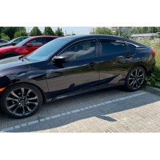 Вітровики (4 шт, HIC) для Honda Civic Sedan X 2016-2021 рр
