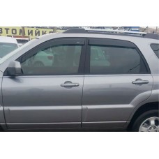 Вітровики (4 шт, HIC) для Kia Sportage 2004-2010 рр