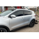 Ветровики на окна (4 шт, HIC) для Kia Sportage 2015-2021 гг