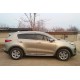 Вітровики з хром молдингом (4 шт, HIC) для Kia Sportage 2015-2021 рр