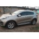 Вітровики з хром молдингом (4 шт, HIC) для Kia Sportage 2015-2021 рр