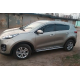 Вітровики з хром молдингом (4 шт, HIC) для Kia Sportage 2015-2021 рр