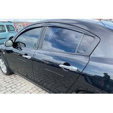 Ветровики SD (4 шт, HIC) для Mazda 3 2003-2009 гг