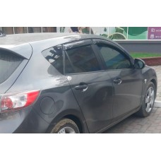 Ветровики HB (4 шт, HIC) для Mazda 3 2009-2013 гг