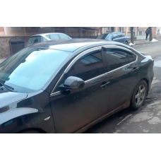 Вітровики з хром молдингом SD (4 шт, HIC) для Mazda 6 2008-2012 рр