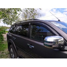 Ветровики (4 шт, HIC) для Mitsubishi Pajero Sport 2008-2015 гг