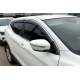 Вітровики з хром молдингом (4 шт, HIC) для Nissan Qashqai 2014-2021 рр